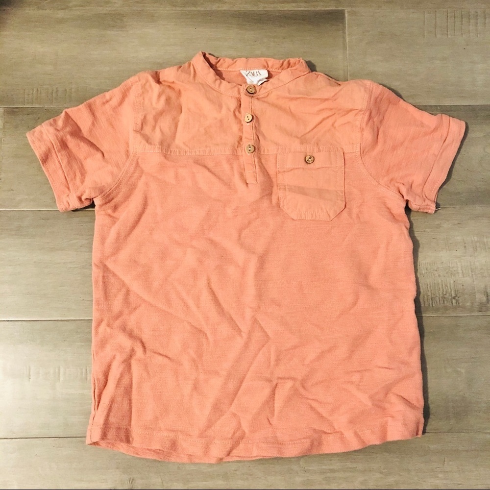 ZARA boys short sleeve shirt size 7